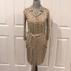 Diane Von Furstenberg DVF leopard dress